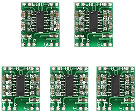 Riuulity PAM8403 Mini Digital Power Amplifier Board 5PCs, 3W+3W -Audio -AMP -Modul für LCD -Fernseher, Monitore, Telefone mit Rauschreduzierungsschaltung, Leichtgewicht und Kompaktem