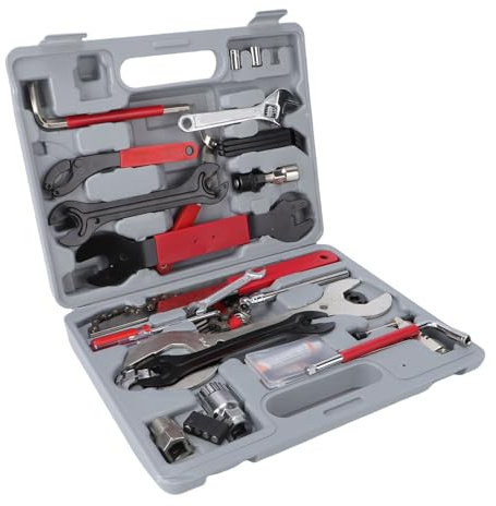 Luocute Bike Maintenance Tool,45 Pieces Bike Repair Tool Kit with Storage for Road, Mountain, and Bikes