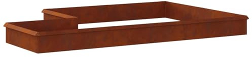 vidaXL Schneckenzauns 16 stk. 100 x 3,5 x 25 cm Wetterfeststahl Rostig