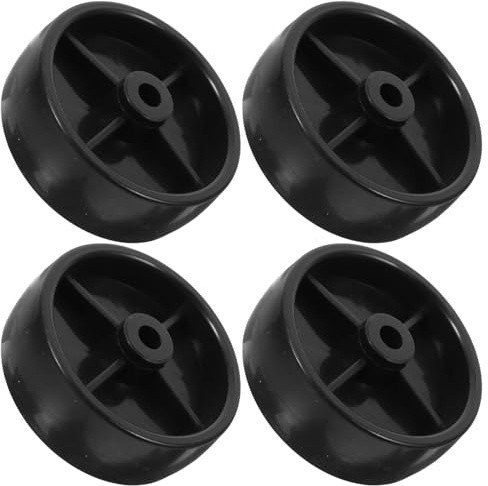CONGARTENO 4 Stück Terrassenheizstrahler Rollen 7,6cm Ø Schwarze Lenkrollen mit 0,8cm Bohrung Ersatzräder für Gas Terrassenheizer Vielseitig für Garten und Terrasse