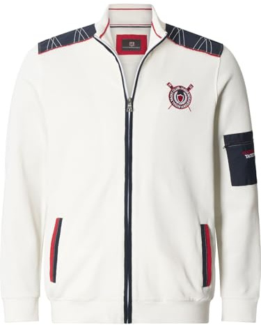 Jan Vanderstorm Herren Sweatjacke Atli | | reine Baumwolle | große Größen L-7XL