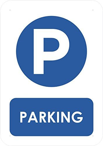 Panneau de parking 15 x 21 cm | matériel : PVC résistant | 3 mm d'épaisseur