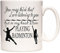 KAZMUGZ Badminton-Tasse, You May Think That I Am Listening to You But in My Head I Am Playing Badminton, Keramik, Rund, Standard, 11 fluid_ounces, Tasse