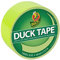 Duck 285225 Farbiges Klebeband, fluoreszierender Zitrus, 4,8 cm x 15 m, 48 mm breit