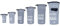 DonDon Dry Bag wasserdichte Tasche 2l, 5l, 10l, 15l, 20l, 30l Pack-Sack Beutel mit Schultergurt - grau 5 Liter