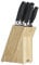 Taylors Eye Witness Brooklyn 5 Piece Knife Block Set with Sloping Rubber Wood Block
