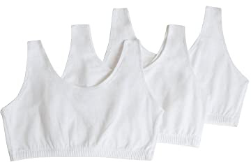 Fruit of the Loom Women's Built Up Tank Style Sports Bra Fashion Colors Sports Bra (Pack of 6)