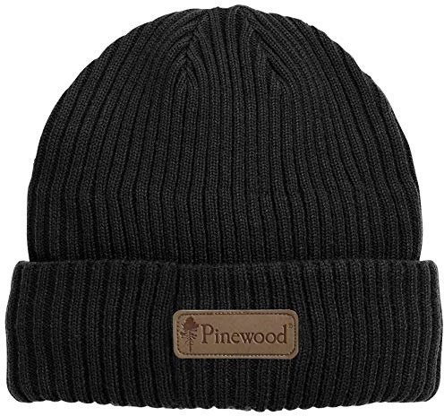 Pinewood Unisex Stöten strik Mütze, Schwarz, Einheitsgröße EU