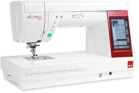 Elna eXellence 780+ Nähmaschine, großer komfortabler Arbeitsbereich, extra Langer Freiarm, Benutzerfreundlich
