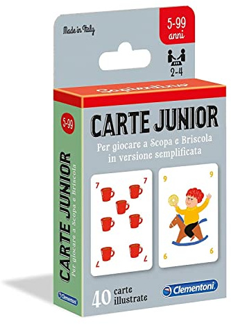 Clementoni Junior, Carte Da Gioco Per Bambini (versione In Italiano), Multicolore, 16173, 5-99 Anni
