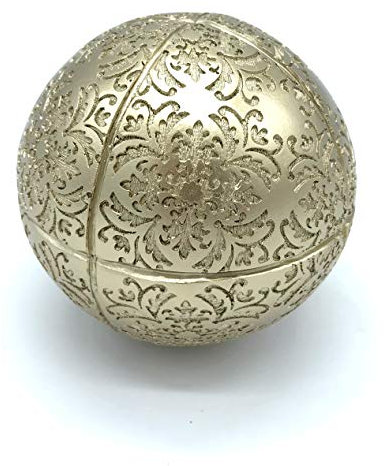 formano Deko Kugel im Barockstil 10 cm (Gold)