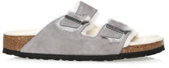 Birkenstock Adult Arizona Fur[Sandals] grau Gr. 36