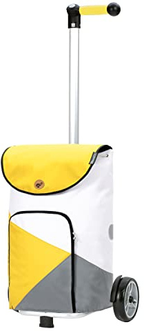 ANDERSEN Einkaufstrolley - Shopper Ester gelb 47 L Einkaufsroller,hochwertig,wasserabweisend, Aluminium, Griff ergonomisch, höhenverstellba...