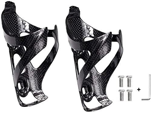 JYCCH Porte-bidon de vélo de Route, Porte-bidon de vélo, Porte-bidon en Fibre de Carbone, Porte-bidon de vélo de Route de Montagne en Fibre de Carbone, Porte-bidon d'eau (Color : Glossy-