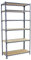 PROREGAL Schwerlastregal Giant MULI | HxBxT 250x80x30cm | 6 Fachböden | Fachlast 150kg | Grau | Lagerregal Kellerregal Werkstattregal Metallregal Fachbodenregal Steckregal