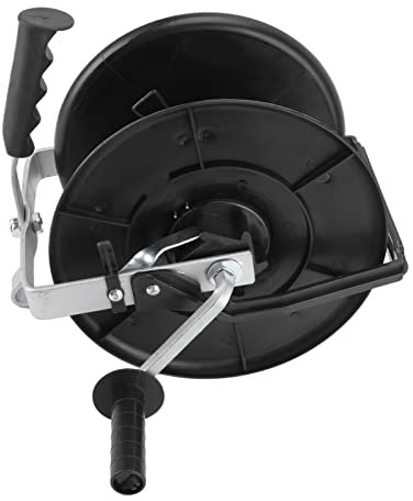 TOPINCN Electric Fence Wire Reel, Rope Winder Reel Wire Tensioner Portable Tape Tighteners 3 to 1 Gear Ratio Light Steel Wire(MLD 005)