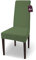 SCHEFFLER-Home Natalie Stretch Stuhlhussen Baumwolle/Stuhlhussen Oliv-grün/Stuhlüberzug 4er Set/Stuhlabdeckung/Stuhlhussen Schwingstühle waschbar/eleganter Spann-Stuhlüberzug Hochlehner