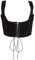 TOFBS Punk Leder Korsett Gürtel Harness Unterbrustkorsett Taillengürtel Verstellbare Gothic Weste für Frauen und Mädchen Cosplay Party Rave Halloween Kostüm (Schwarz)
