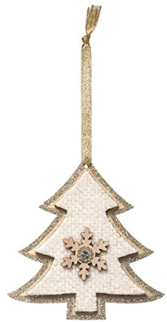 FEERIC LIGHTS & CHRISTMAS - Weihnachtsbaum Holz Tannenbaum beige 12 cm