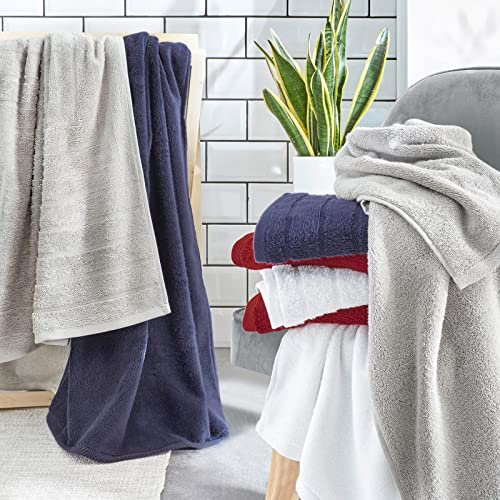 Dyckhoff Frottier Handtuch Set Queens, Set 6-TLG Weiss, 4X Handtuch 50x100 cm + 2X Duschtuch 70x140 cm