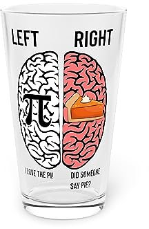 Teegarb Letter Blanket Lustige, hungrige Geometrie-Enthusiasten, Illustrationsspiele, humorvolle hungrige Mathematiker, Pie Graphic Gags, Pint-Glas, 473 ml, 473 ml