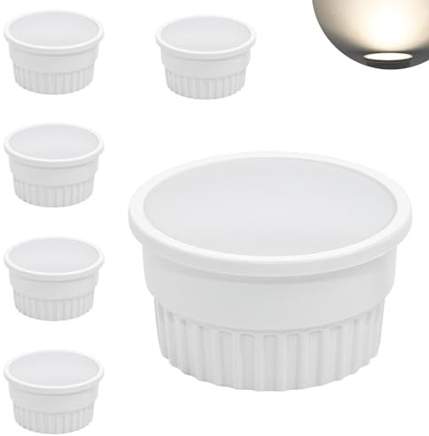 BOYIR LED Modul 5W Neutralweiß 4000K Ultra Flach ø50mm für Einbaustrahler, 500lm 230V 120° Abstrahlwinkel zum Ersetzen von GU10 MR16 Halogen Leuchtmittel, 6er-Pack