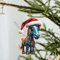 Niedlicher Pferde und Weihnachtskugeln Ornament Christbaumschmuck Acryl Pferde-Kugeln Weihnachtsanhänger Weihnachtsbaumschmuck Weihnachtspferde Anhänger Weihnachtsbaum Dekoration (F, OneSize)