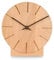 Natuhr Wanduhr Tischuhr Buche Holz - Boom - geräuscharm Massivholz Design ø17 cm (Buche geölt Schwarze Zeiger, Quarzuhrwerk)