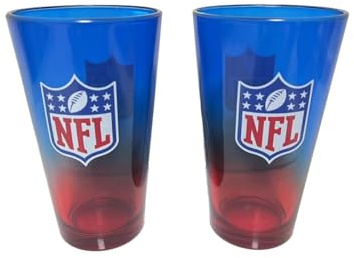 Great Branding NFL Shield Pint Gläser Glas Set 2er-Set 475 ml