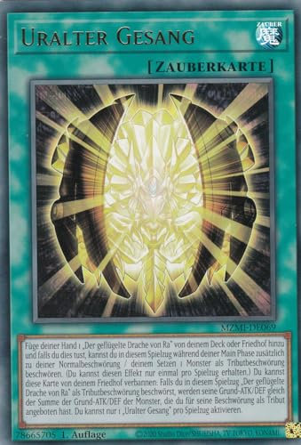MZMI-DE069 - Uralter Gesang - Ultra Rare - 1. Auflage - Ultra Rare - Maze of Millennia - mit LMS Trading Fieldcenter-Karte Yugioh