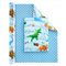 WERNNSAI Dinosaurier Geschenkpapier – 1 Rolle Geburtstags Dino Geschenkpapier Kinder Junge Dinosaurier Geschenkverpackung Geburtstagsparty Geschenkpapierrolle mit Schnittlinie 43 cm x 10 m Blau