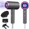 Bizcasa Secador de Pelo de Iónico 1800W,Profesional Secador de Pelo con Botón Frío/Calor,3 Ajustes de Temperatura,Salón Hair Dryer con difusor y boquilla de peinado,Súper Silencioso