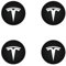 4 Stück Radkappen Aufkleber für Tesla Model Y Model 3 56mm, Rad-Aufkleber Radnabenabdeckung Reifen Felgendeckel Aufkleber Abzeichen Sticker Zubehör
