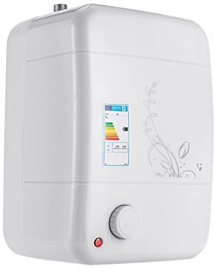 Druckfester Warmwasserspeicher 8L, 1500W Untertischspeicher Warmwasserbereiter Innenfutter aus Edelstahl, Temperatur Einstellbar, für Küchenspüle