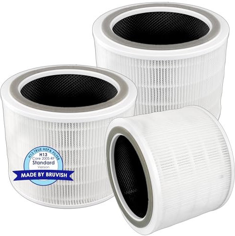 3 Pack Core 200S Replacement Filter Compatible with LEVOIT Core 200S Smart WiFi Air Purifier, Core 200S H13 True Hepa Filter, 3-in-1 Activated Carbon Filters HEPA, Compared to Part # Core 200S-RF