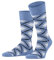 Burlington Herren Socken Tartan M So Baumwolle gemustert 1 Paar, Blau Light Blue 6541, 40-46