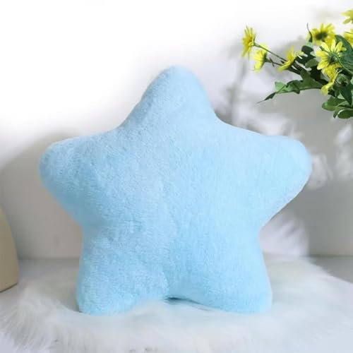 MLordoarf Kuschelkissen Kinder Sternkissen, Weiche Flauschige Sternform Zierkissen Sofakissen, Kuschelkissen in Stern Form, Plüsch Kissen Dekokissen für Kinderzimmer Schlafzimmer Deko