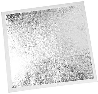 SEWACC Silberfolien Quadrate 100 Stück für Möbel und Rahmen Deko