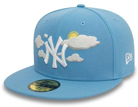 New Era ERA 9FIFTY York Yankees MLB Cloud Cap mit Visier, Hellblau für Damen und Herren 7 3-8, blau, 54
