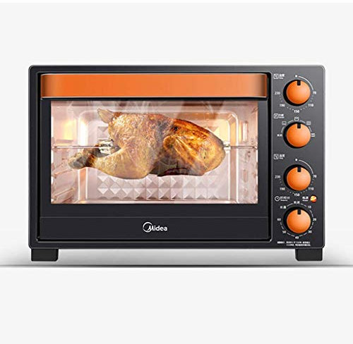 Jyuiipcz Mini Ovens 360° Rotating 32 Liter Large Capacity Electric Oven, Household Small 32L Large Capacity Baking Oven, Power 1500W Multifunctional Four-Layer Fully Automatic Oven Useful