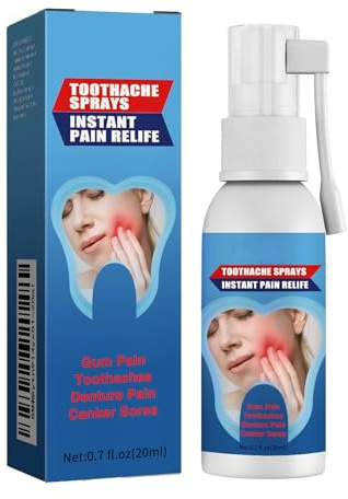 Lindert Zahnfleischschmerzen, Gingival Mundspray, Zahnfleischpflege-Spray, Mundpflege-Spray, linderndes Mundpflegespray, Zahnfleischschmerzen, tragbares Zahnschmerzspray, 20 ml