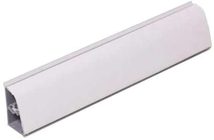 Generico Alzatina per Top Cucina in PVC, con la seguente Misura= 240 cm Compresa di 1 angolo interno, 1 angolo esterno, 1 tappo sx, 1 tappo dx. (diversi colori). (Bianco, cm 240)