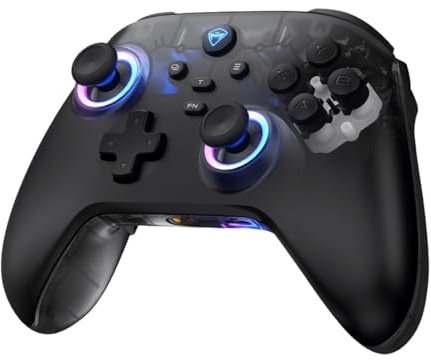 Machenike G3V2 Controller per PC/Switch/iOS/Android - Joystick ad effetto Hall, Illuminazione RGB, Pulsanti rimappabili, Batteria da 1000mAh - Latenza ultra-bassa & Polling di 1000Hz Respuesta, Nero