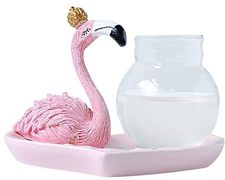 GRIRIW 1pièce Vase Hydroponique Flamingo Décoration pour Maison Et Bureau Accessoire Créatif avec Vase De Propagation pour Plantes Style Moderne Rose