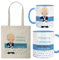 Kembilove Pack Primera Comunión Niño Rubio | Taza y Bolsa Personalizadas con Nombre y Fecha | Regalo Original para Invitados y Recuerdo de Comunión | Diseño Exclusivo y Emotivo
