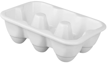 Hemobllo Boîte à Œufs pour Rangement D'œufs 6 Compartiments en Céramique Blanche Support et Élégant pour Réfrigérateur à Usage la Cuisine Maison