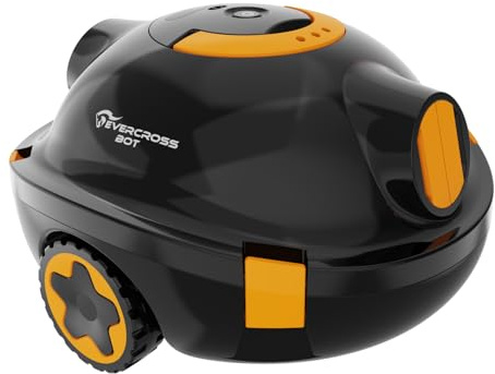 (2026 Nouveau) EVERCROSS BOT Robot Piscine sans Fil - Autonomie 100 Min, Aspirateur de Piscine Automatique pour Fond, Double Moteur 40W, pour Piscines jusqu'à 120㎡, Bac à Débris 3L, IPX8