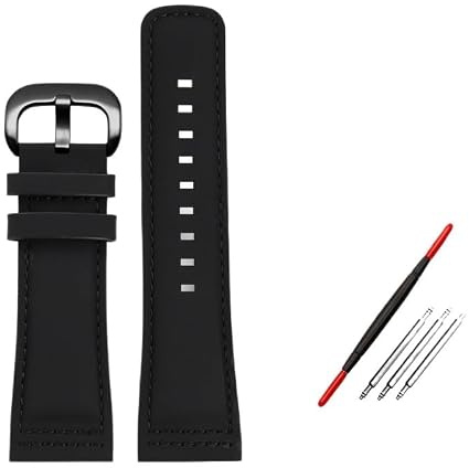 luwencheng Leder-Uhrenarmband 28mm Retro Matt Großformat Herren-Armband Ersatzarmband für Seven Friday P2 PS1 M2 Q201 M3