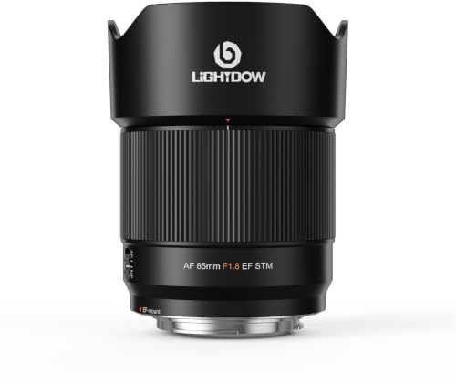 Objectif 85 mm f/1.8 AF pour Canon EF, téléobjectif Plein Format Portrait, Autofocus, Compatible EOS 5D Mark IV, 6D Mark II, EOS Rebel T8i (850D), T7 & Reflex Canon