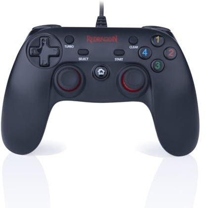 REDRAGON G807 Gaming Controller Gamepad Android PC Playstation 2 Playstation 3 USB Black